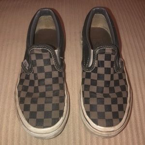 Checkered Vans Slip ons